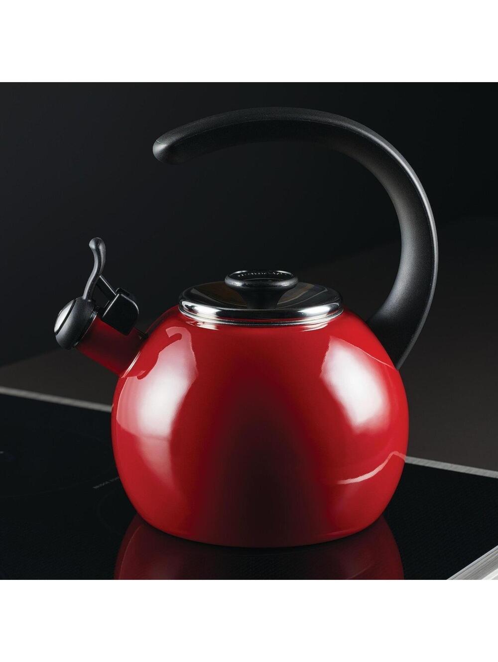 84$ Circulon 48170 2-Quart Whistling Red Teakettle with Flip-Up Spout - Picture 4 of 4